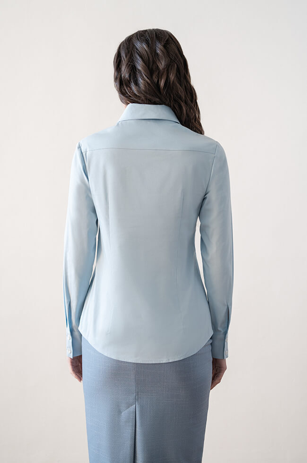 22618 Блузка женская (голубой)