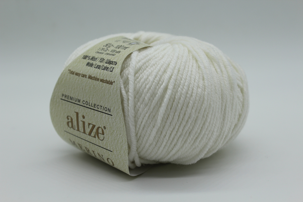 Пряжа "Merino Royal" 55 Белый