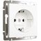 Розетка с заземлением Werkel белый матовый W1171061 4690389184703