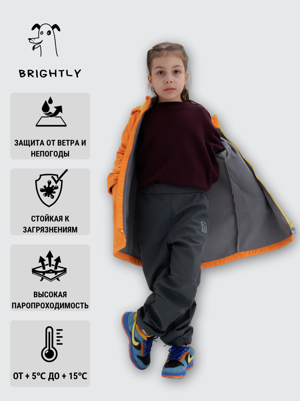 Брюки софтшелл Drive GRAY