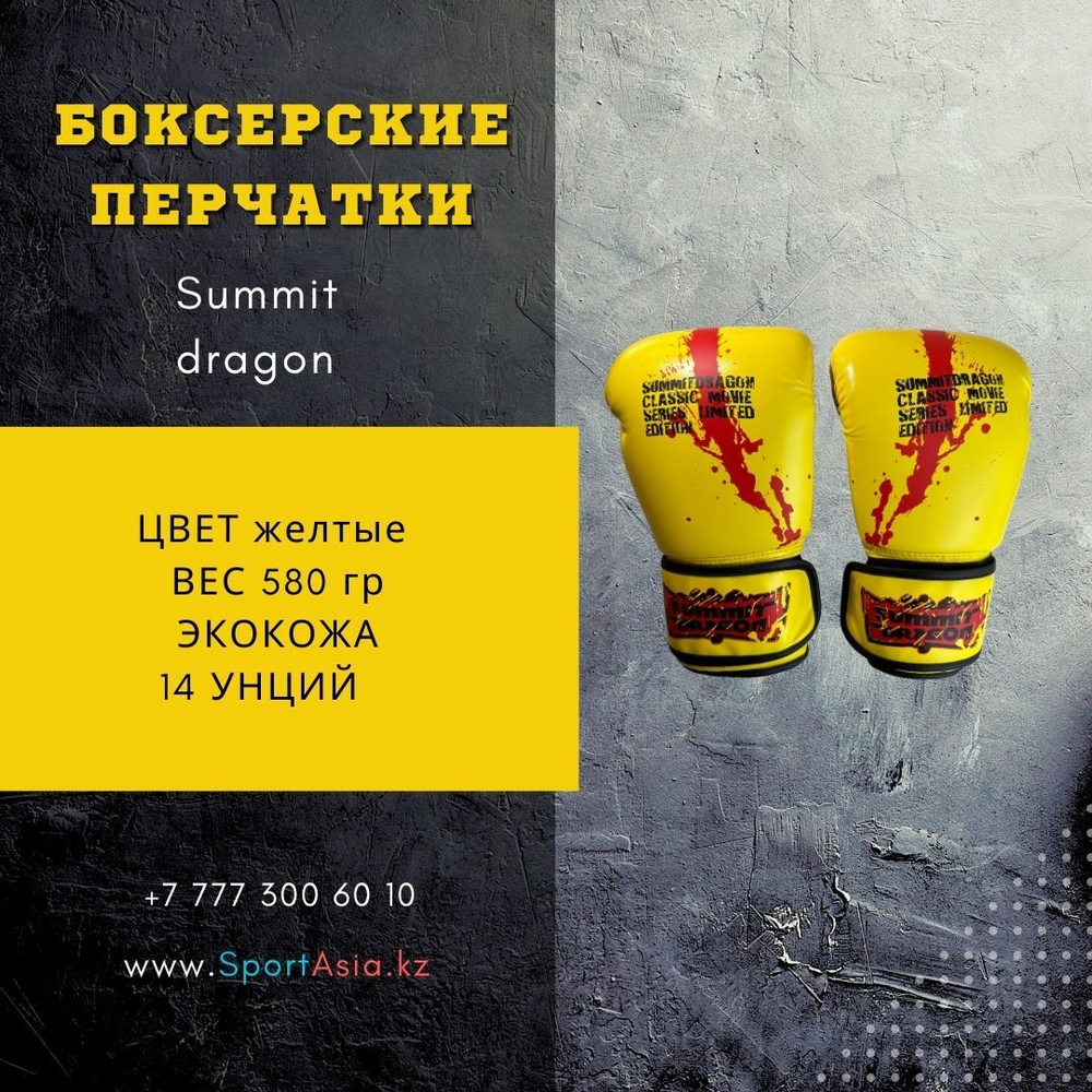 Боксерские перчатки Summit dragon 14OZ