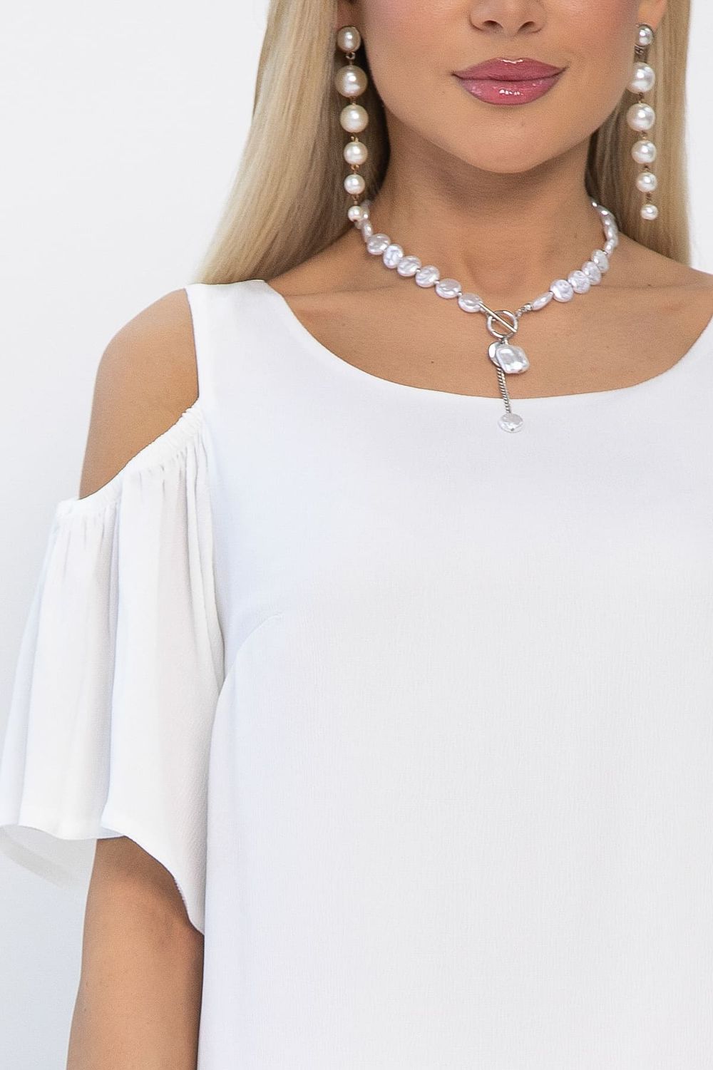 Платье Разбивая сердца (белое) П13350-7М LT Collection