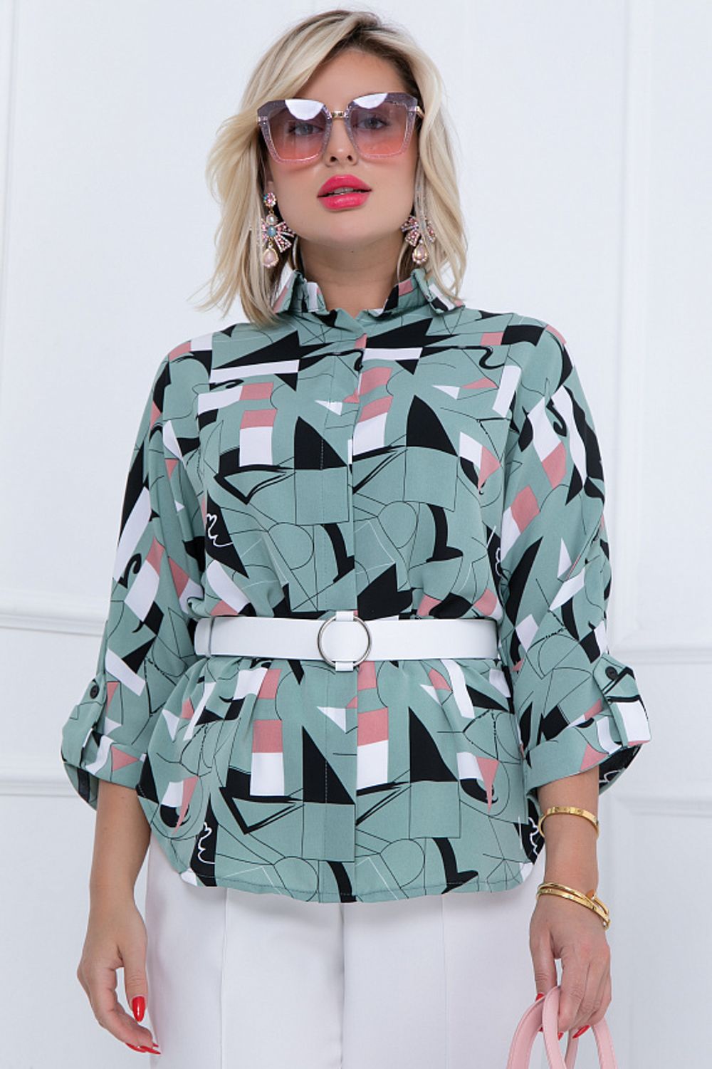 БЛУЗКА БАЦЦАНО (ОЛИВА) Bellovera (Акция)