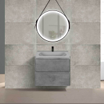 База под раковину Vico 600 подвесная, 2 выкатных ящика soft close, Beton