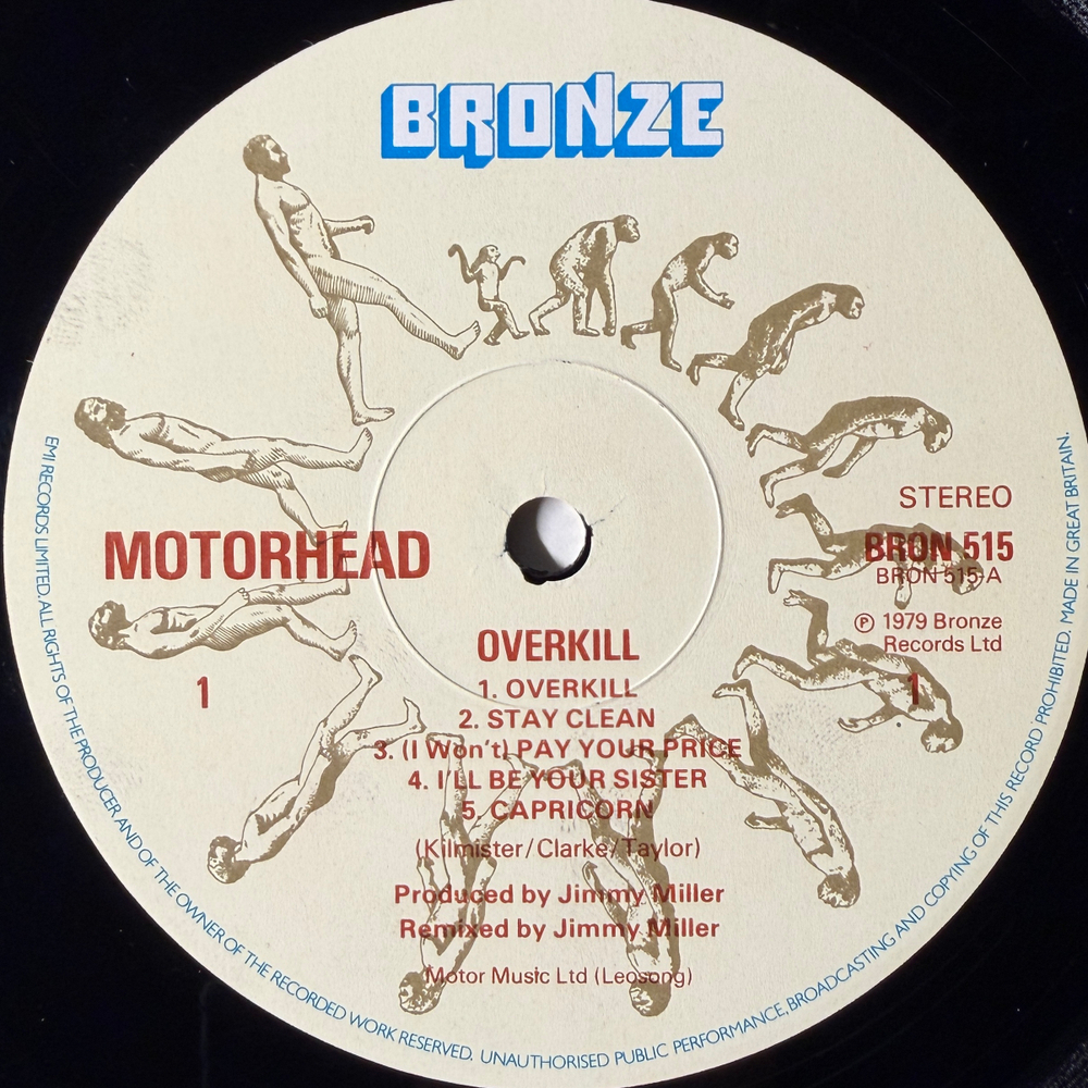 Motörhead ‎– Overkill (Англия 1979г.) Т