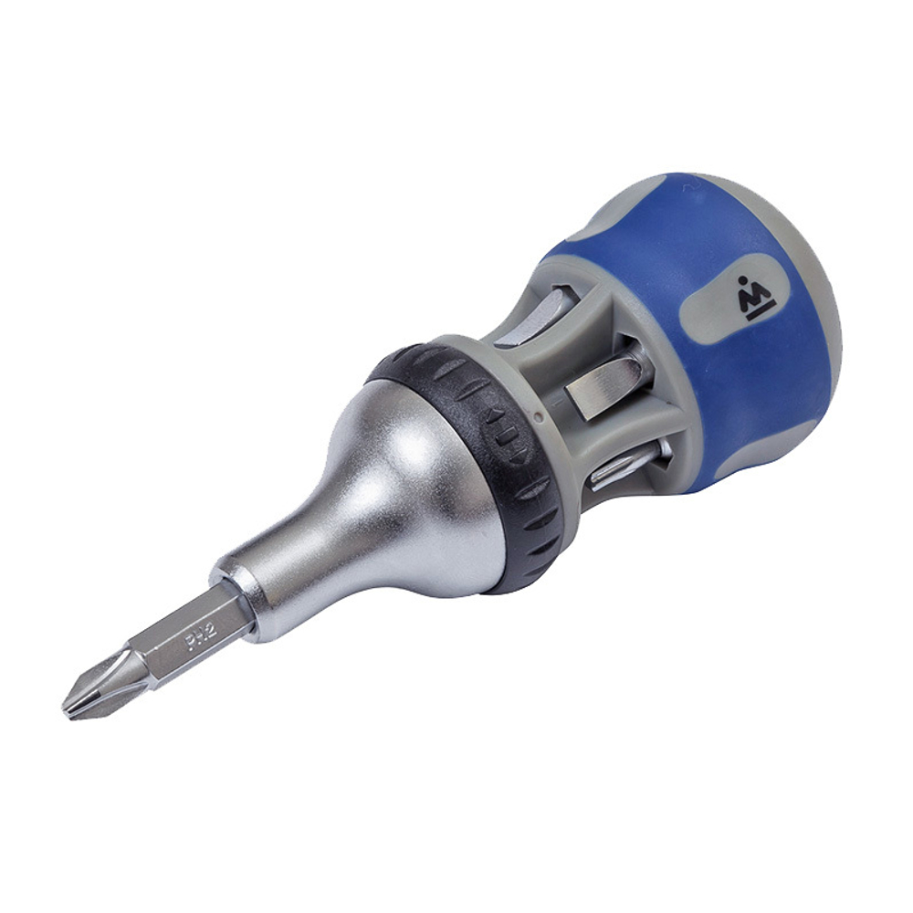 Реверсивная отвертка с битами 7 в 1 МАСТАК 049-7B