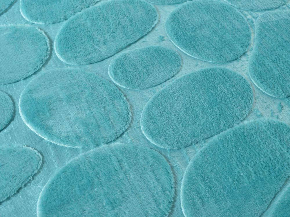 Коврик для ванной Камни 50*80см (бирюзовый)