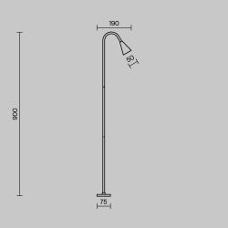 Уличный ландшафтный светодиодный светильник Maytoni   O531FL-L3B3K1