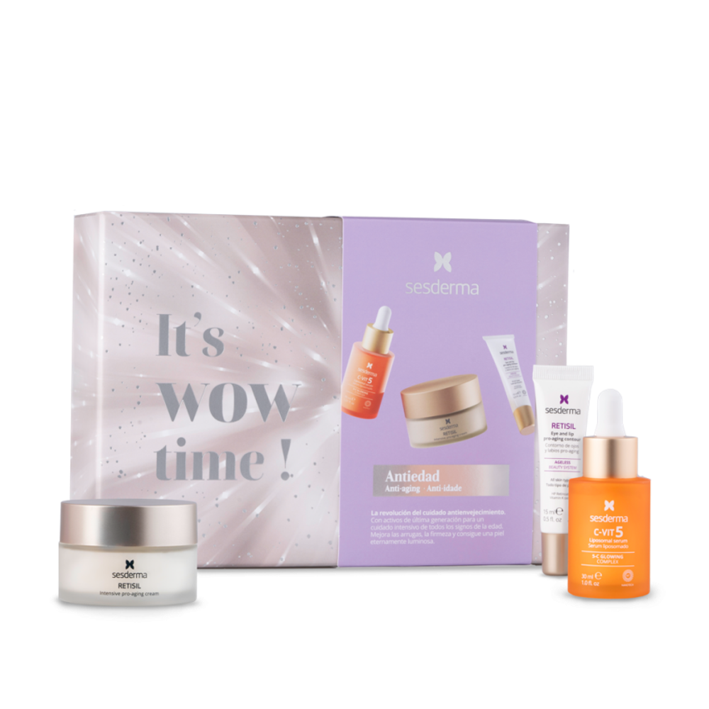 НАБОР ANTI-AGING C-VIT 5 Сыворотка липосомальная + RETISIL Крем для лица интенсивный + RETISIL Крем-контур для зоны вокруг глаз и губ