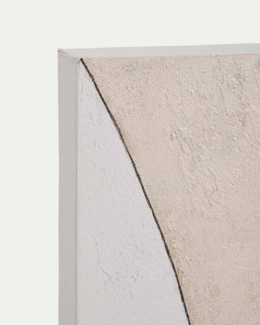 Абстрактный холст Marvilo серо-горчичного цвета 80 x 100 см