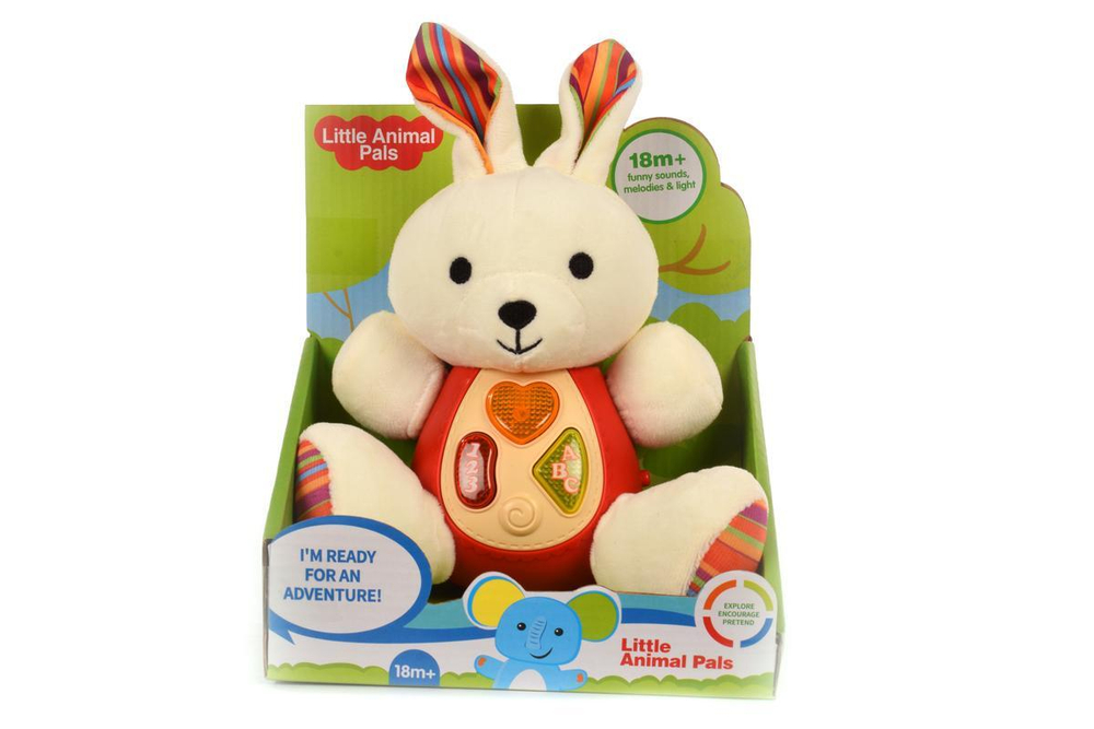 Игрушка развивающая для малышей Зайчик, коробка 1913-4
