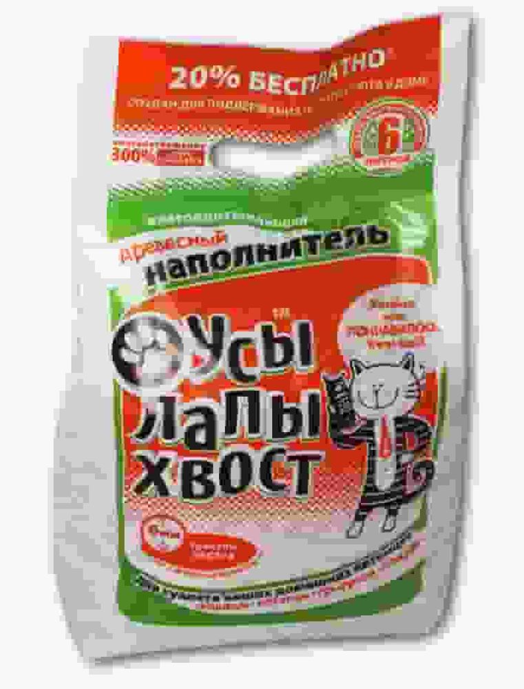 Наполнитель гигиенический "Усы, лапы, хвост" Экстра 6л.