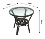 Набор мебели Garden Story Багамы Премиум мини (2кресла+стол (2 уп.), каркас коричневый, подушки кор.)