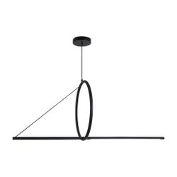 Подвесной светильник SUSPENSION CERCLE ET TRAIT – GRAPHITE SATINE L120
