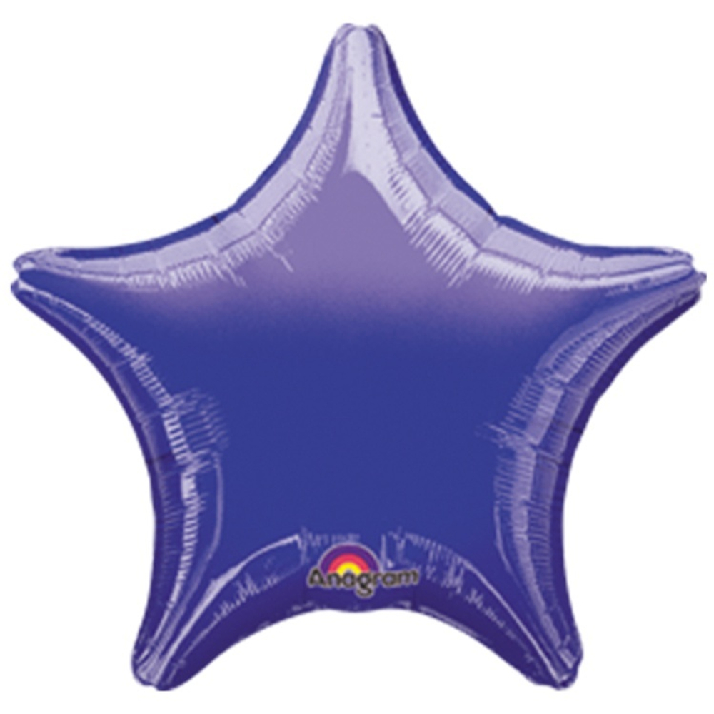 Фольгированная фигура, звезда, 19"/48СМ Металлик Purple