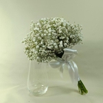 Свадебный букет невесты из белой гипсофилы