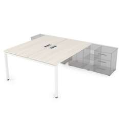 СПБ-П.985 Стол системы БЕНЧ на 2 рабочих места, для крепления на тумбу (1800*1635*750)