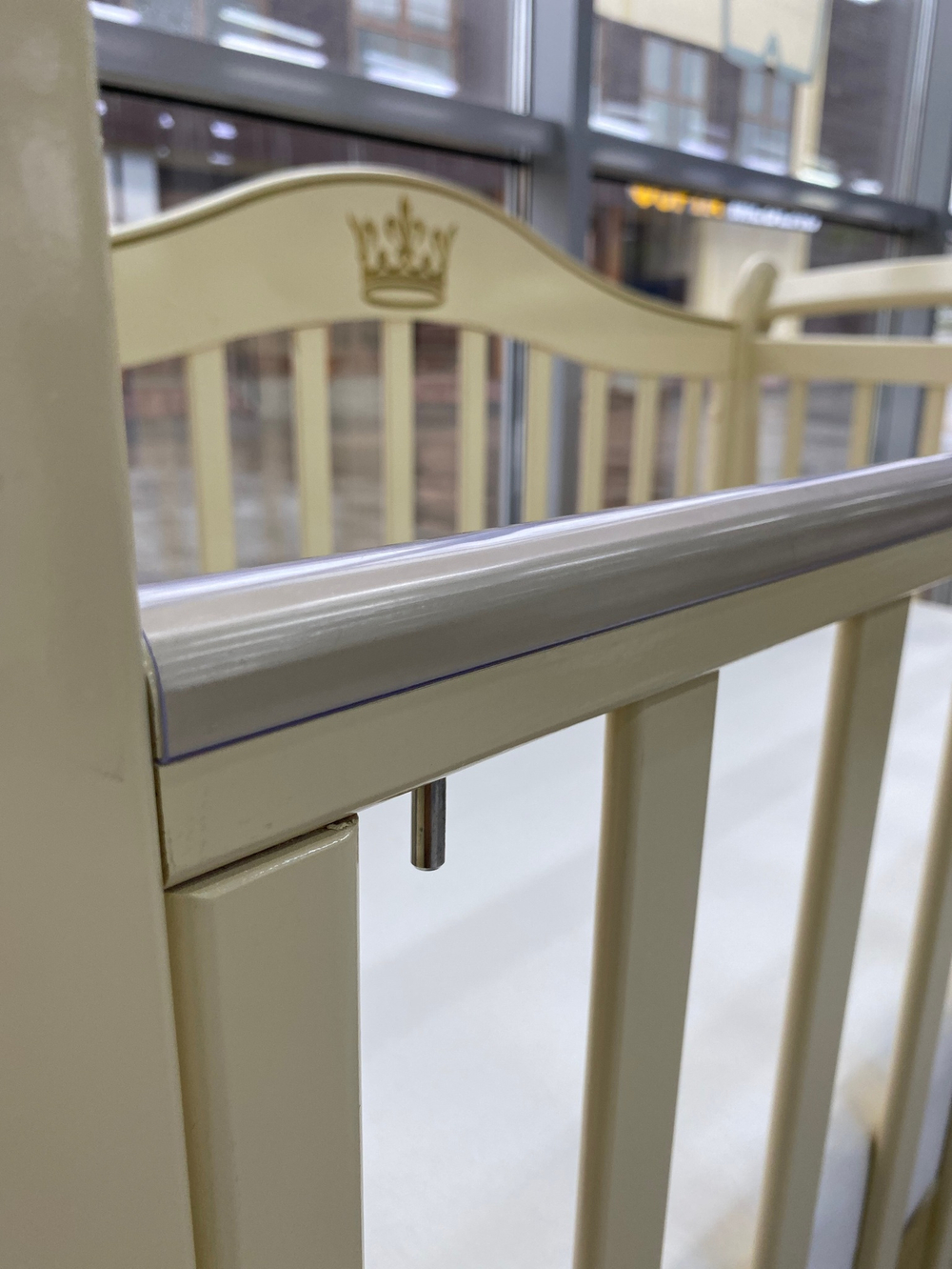 Кровать детская "Julia 11" автостенка, универсальный маятник (слоновая кость)