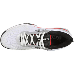 Мужские кроссовки теннисные Lotto Raptor Hyperpulse 100 Speed M - all white/all black/flame red