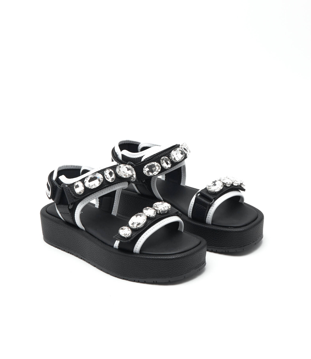 босоножки crop топ Guess - черный(FL6RCH ELE03)