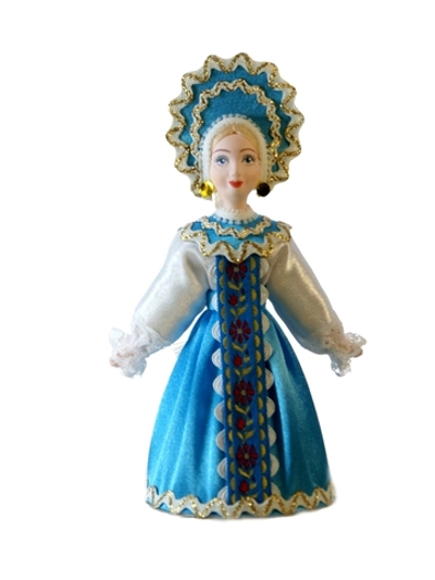 Кукла фарфоровая Ульяна в русском девичьем костюме