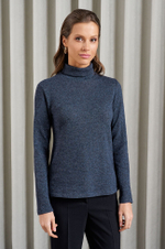 22883 Джемпер женский (темно-синий меланж)