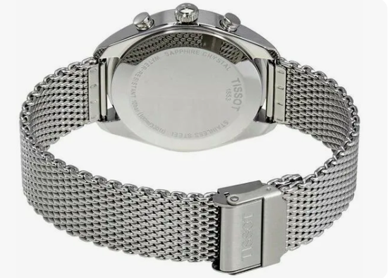 Мужские швейцарские часы с секундомером Tissot T101.417.11.051.01 сзади