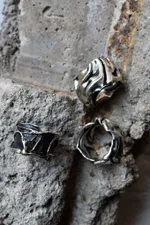 Кольцо Rough Jwlry Torn Oxyd темное