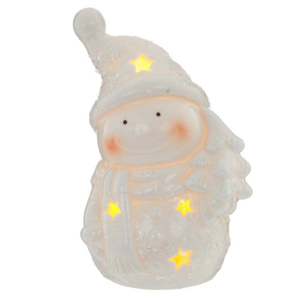 GAEM Фигурка декоративная "Снеговик" (подсветка, L7,5 W7 H12 см