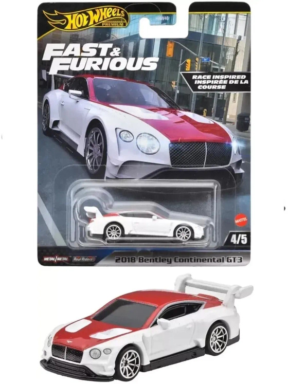 Машинка Хот Вилс Премиум 2018 Bentley Continetal HNW46 HVR63