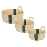 Корзина плетеная круглая bodhran sage из коллекции ethnic, размер s