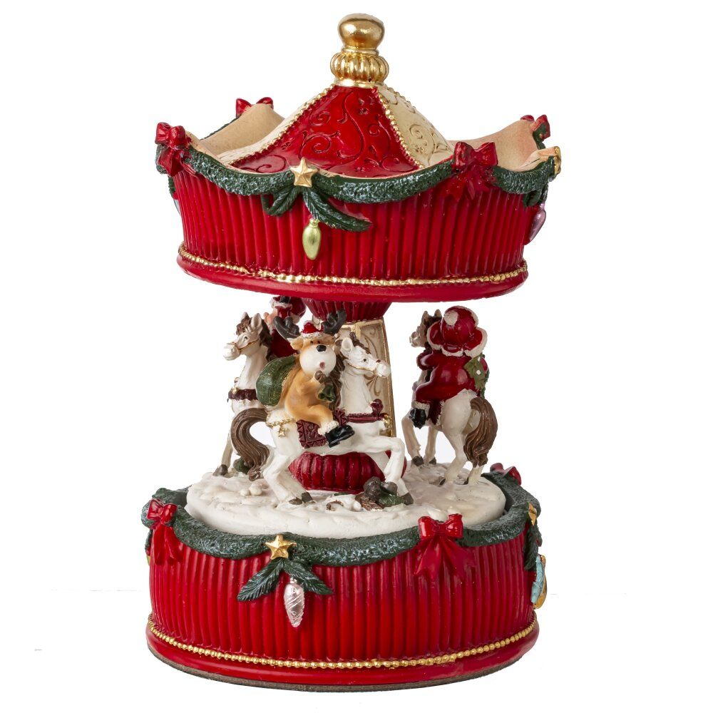 GAEM Фигурка декоративная с музыкой и функц. движения "Карусель", L10,5 W10,5 H17 см