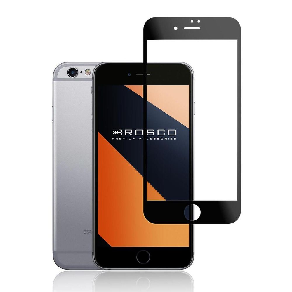 Защитное стекло ROSCO для Apple iPhone 6;Apple iPhone 6s;Apple iPhone 6/6s оптом (арт. IP6-3D-GLASS-BLACK)
