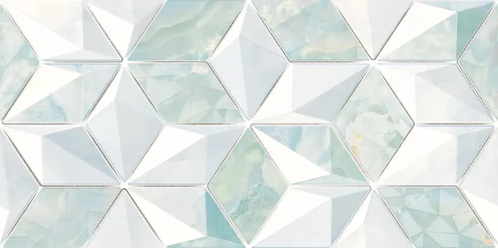 Декоративная плитка ALMA Ceramica DWU09NVD006 Nevada 50x24.9 зеленая глянцевая под камень