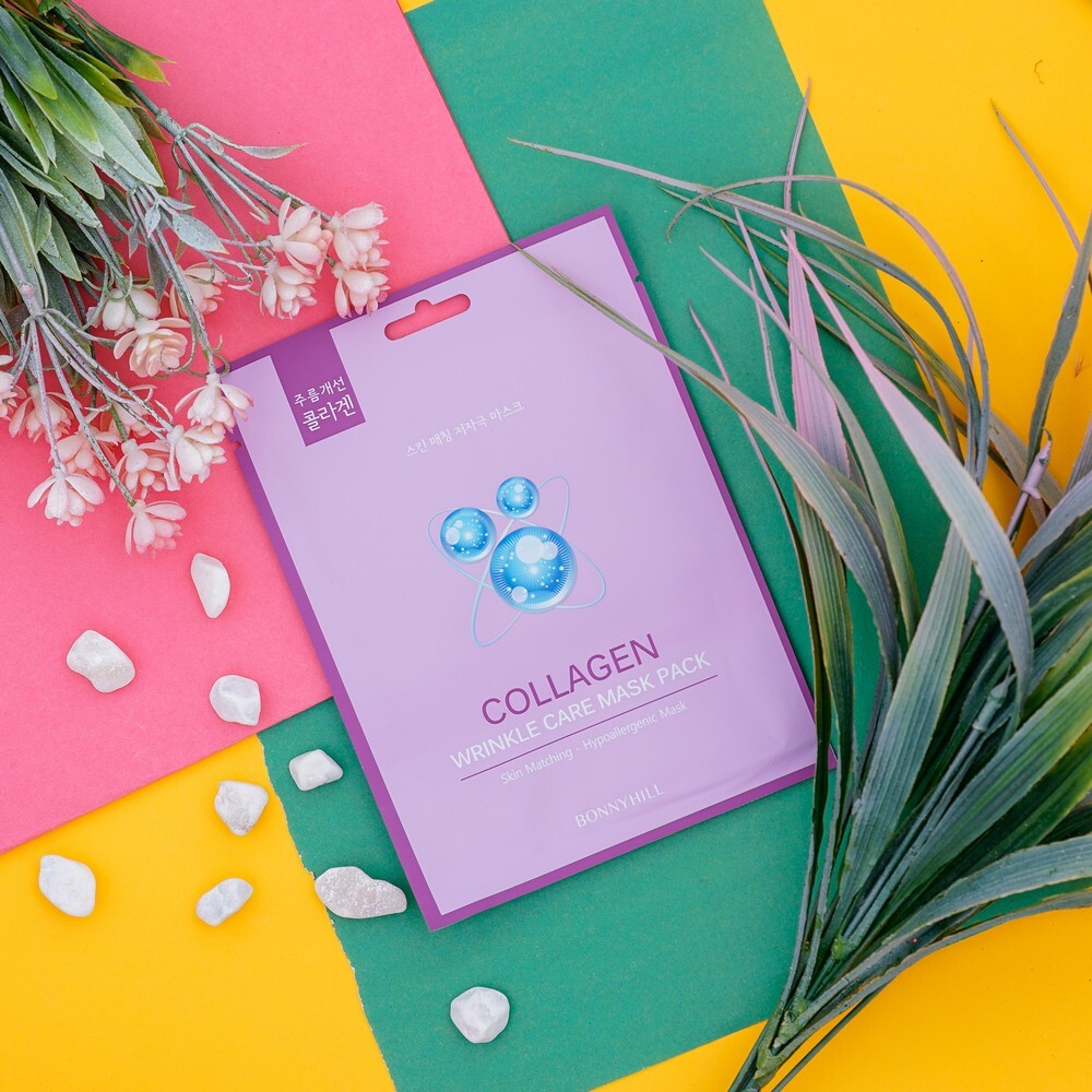 Сет 5 шт Маски тканевые с коллагеном BonnyHill Collagen mask, 5*23 г