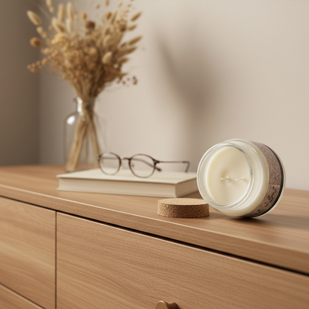 Свеча ароматическая Frövi, иланг-иланг и сандаловое дерево, соевый воск