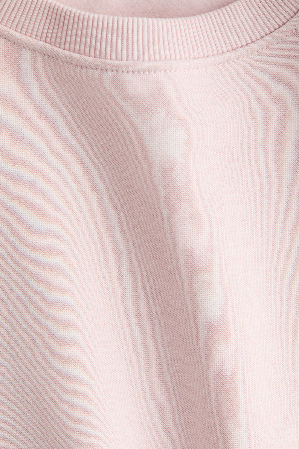 H&M Толстовка с круглым вырезом, светло-розовый