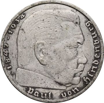 2 рейхсмарки 1938 Германия (Третий рейх) "A"