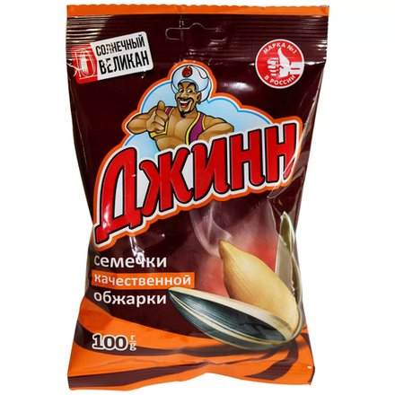 Семечки Джинн Великан полосатые 100 гр