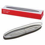 Ручка подарочная шариковая BRAUBERG Opera, СИНЯЯ, корпус серебристый с хромированными деталями, линия письма 0,5 мм, 143486