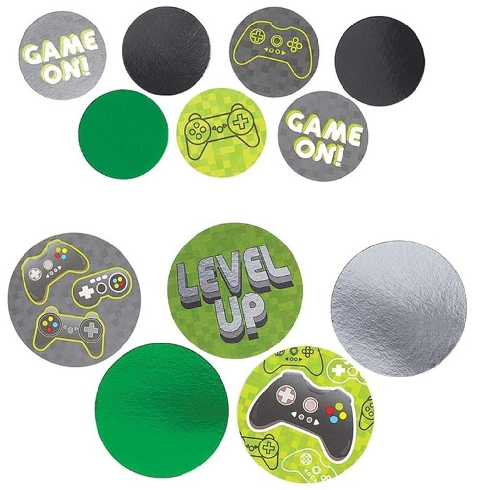 Конфетти «LEVEL UP», 2 вида, 5-8 см, 48 шт