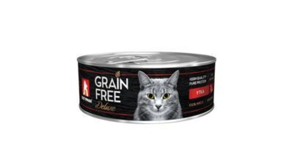 Зоогурман &quot;GRAIN FREE&quot; влажный корм для кошек утка 100 г