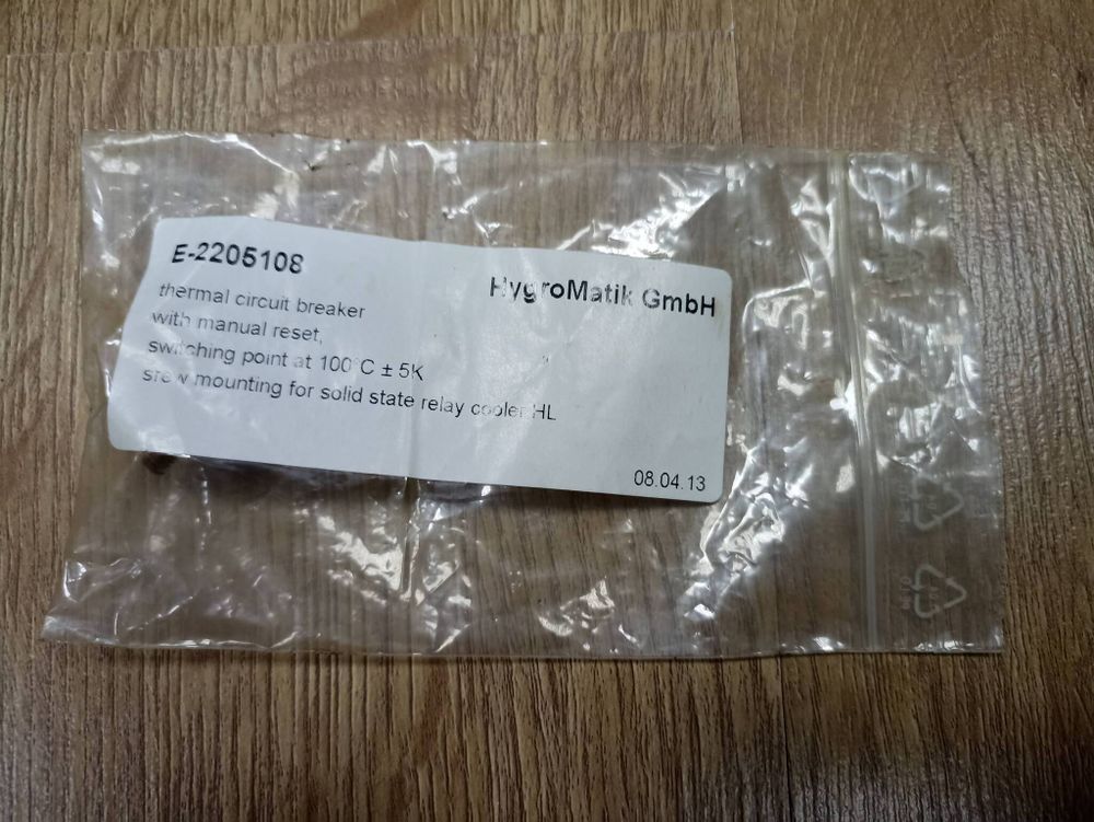 E-2205108 HYGROMATIK Аварийный термостат с ручным сбросом 100°C ± 5K