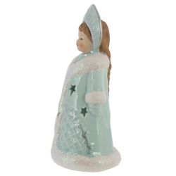 GAEM Подсвечник "Снегурочка, L8,5 W7 H16,5 см, 2в.