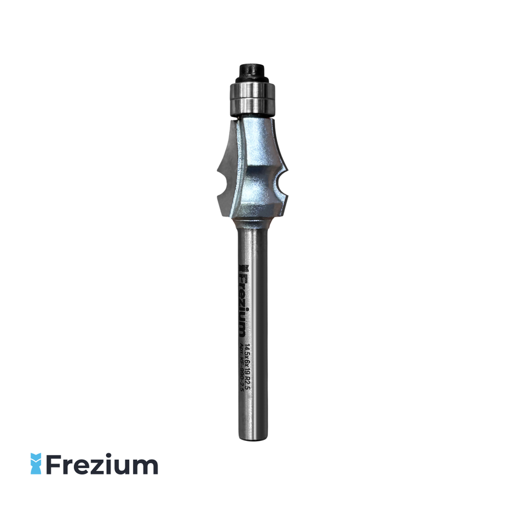 Калевочная фреза по дереву "Frezium" 14.5x6x19 R2.5; KF-990-2.5
