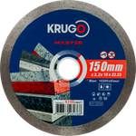 Диск алмазный сплошной KRUGO MASTER по бетону 150х2,2х22,23х10mm, 81081500277