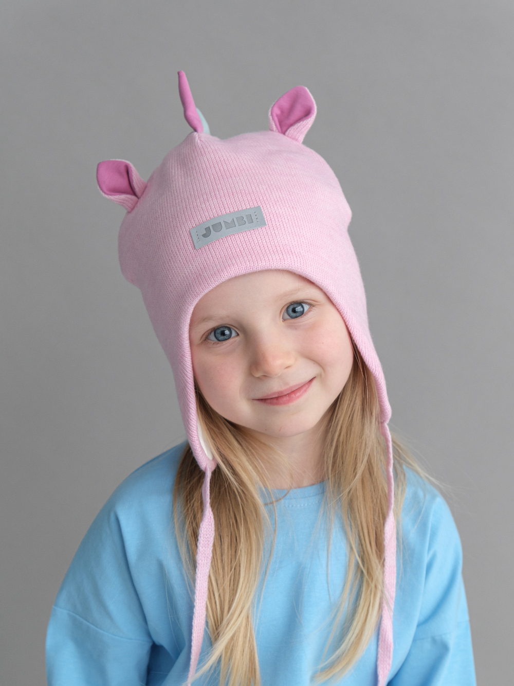 Шапка весенняя/осенняя вязаная (Розовый) UNIC