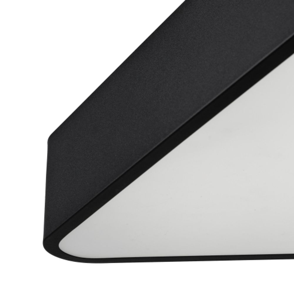 Светильник LED ЭРА Geometria SPO-151-B-40K-030 Delta 30Вт 4000К 3000Лм IP40 600*600*80 черный подвесной | Декоративные светильники Geometria