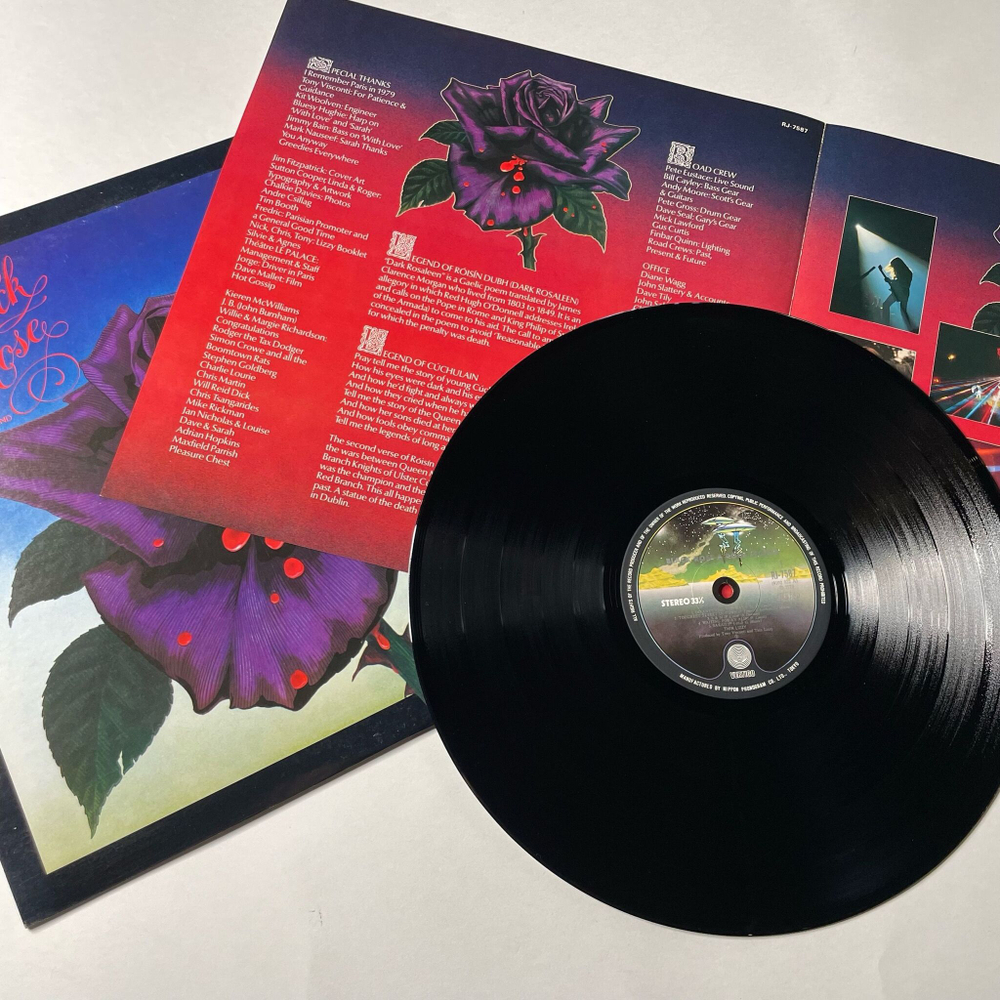 Винтажная виниловая пластинка LP Thin Lizzy Black Rose (A Rock Legend) (Japan 1979) (No Obi) Do Anything You Want To