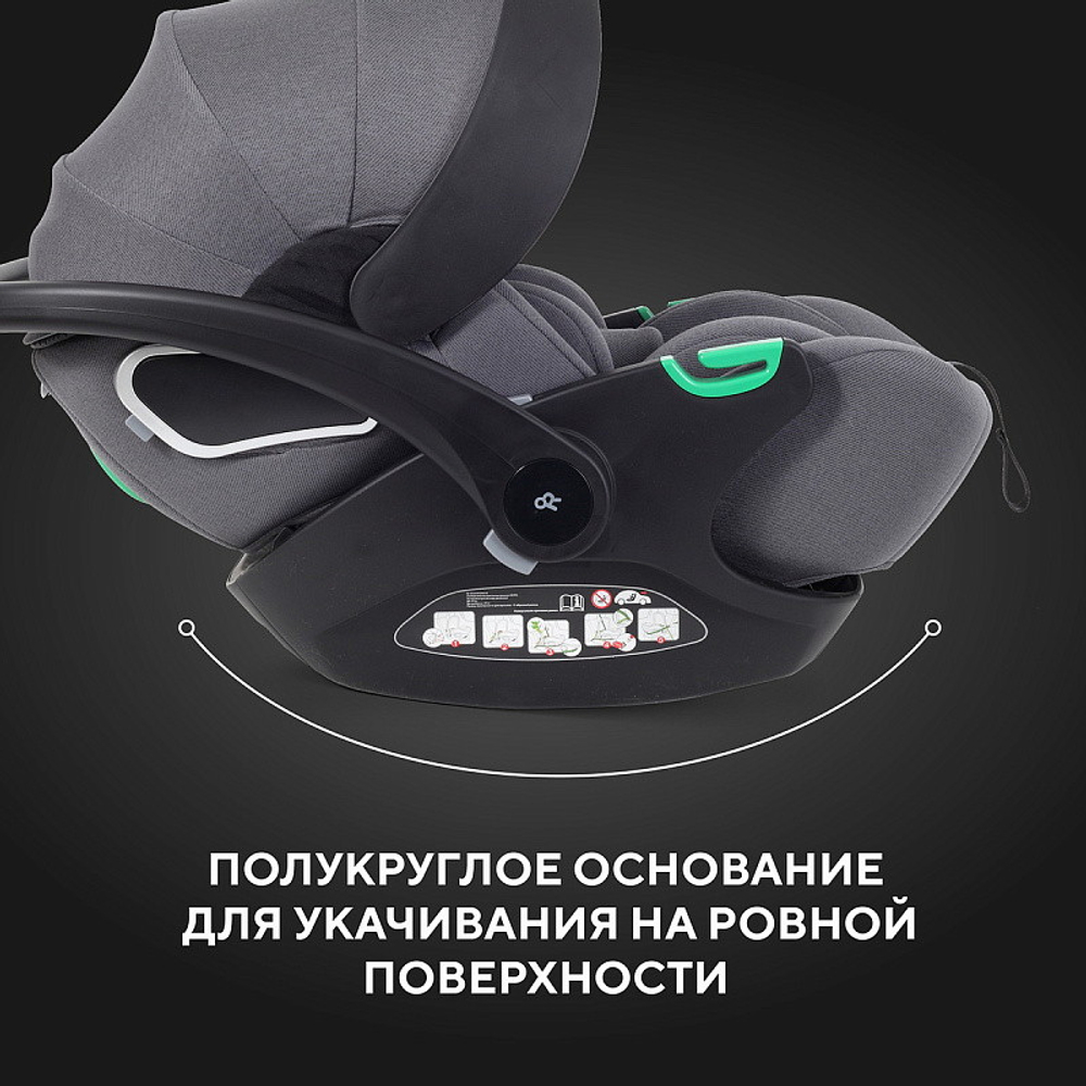 Детская коляска Rant Teo Soft 3 в 1 с автокреслом Evomax Grey Graphite